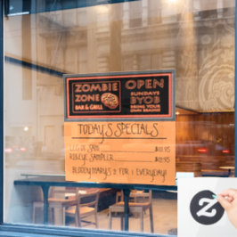 Zombie Zone Halloween engraçado