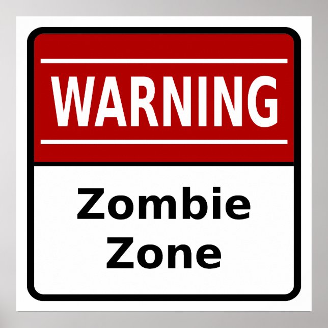 Zombie Zone Poster (Frente)