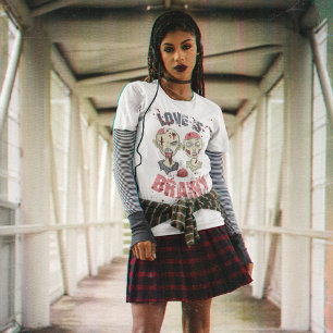 Zombies Love É Uma Camiseta Brainy Halloween