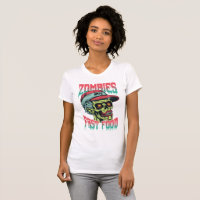 Zombies Odeiam Fast Food | Camiseta Feminina de Ha