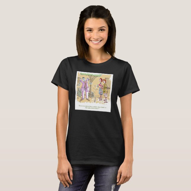 Zombies vestiu mulheres melhores camiseta preta (Frente Completa)