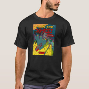 Zombis Laser-Eyed com camisas das serras de cadeia
