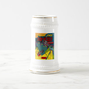 Zombis Laser-Eyed com caneca de cerveja das serras