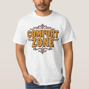 Zona de Conforto – Camiseta Gráfica Divertida