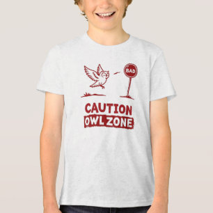 Zona de Coruja de Cuidado - Design de Camisa T de 