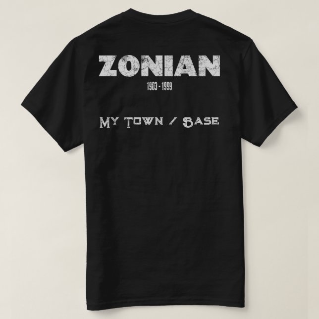 Zonês 1903 - T-Shirt 1999 (Verso do Design)