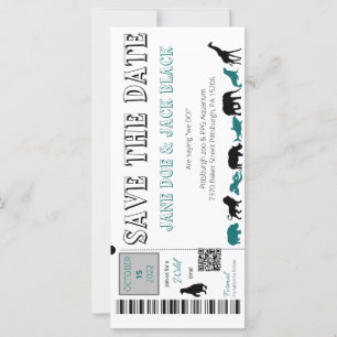 Zoo Salvar a Data Convite