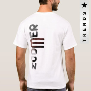 ZOOMER Back Impressão T-Shirt Trend Abstrato Powde