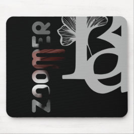 ZOOMER Mousepad Trend Abstrato Art Black Powdery