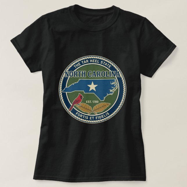 ZOYNK T-Shirt Graphics North Carolina 0045180 (Frente do Design)