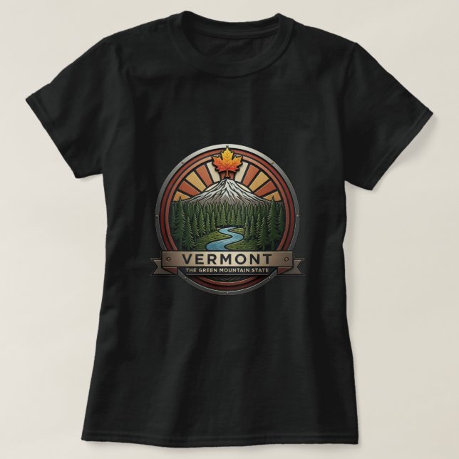 ZOYNK T-Shirt Graphics Vermont 0045226 (Frente do Design)