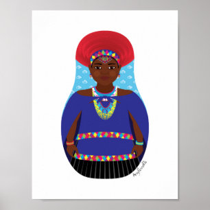 Zulu, Poster de Matryoshka Sul-Africana