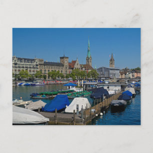 Zurich Waterfront - cartão postal do lago Zurich