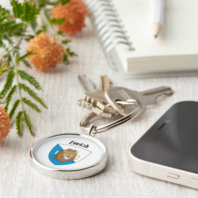 Zurique Suíça porta-chaves (Lateral)