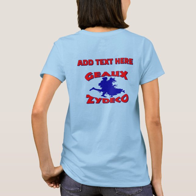 Zydeco, música cajun, T-Shirt (Verso)